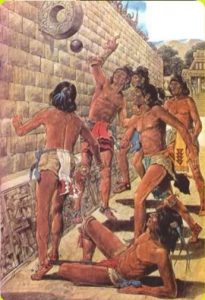 Juego de pelota azteca-cronologia historia del caucho- caelca