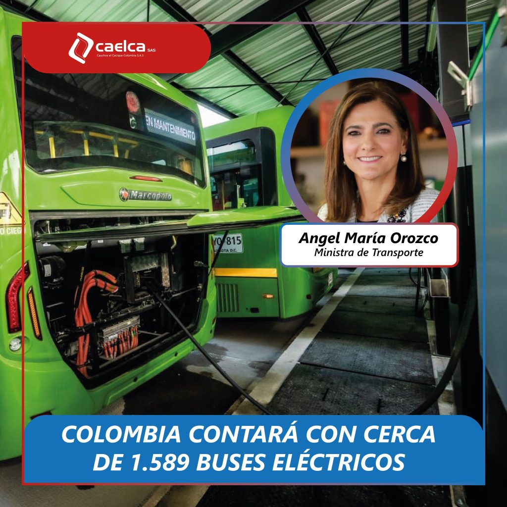 Colombia contará con cerca de 1.589 buses eléctricos.