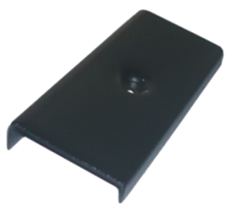 PUNTERA UNION RECTANGULAR BOCEL PEGAVIDRIO EN ALUMINIO