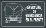 CALCOMANIA APERTURA EMERGENCIA