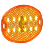 COCUYO LATERAL OVALADO EN LED´S AMBAR 24V