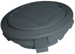 DIFUSOR SALIDA AIRE FIJA GRIS OSCURO CON SOPORTE