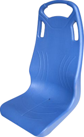 SILLA PARA VEHICULO AZUL TIPO TRANSPORTE PÚBLICO