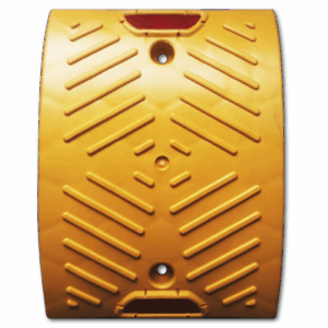 Reductor de velocidad cuatro secciones en plastico amarillo - CCRV-0016 - view top