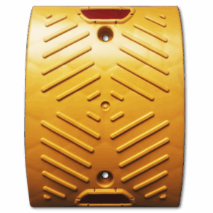 Reductor de velocidad cuatro secciones en plastico amarillo - CCRV-0016 - view top