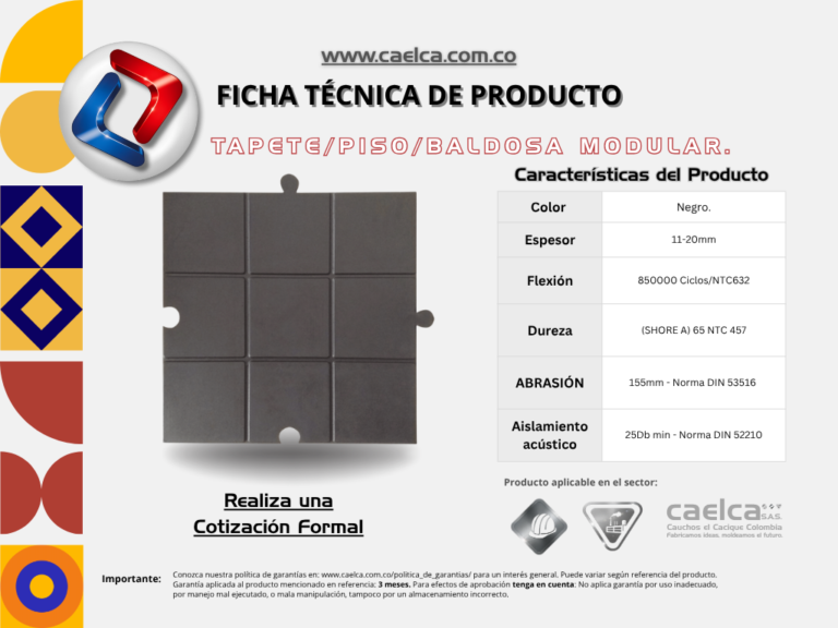 tapete para gimnasio / baldosa modular