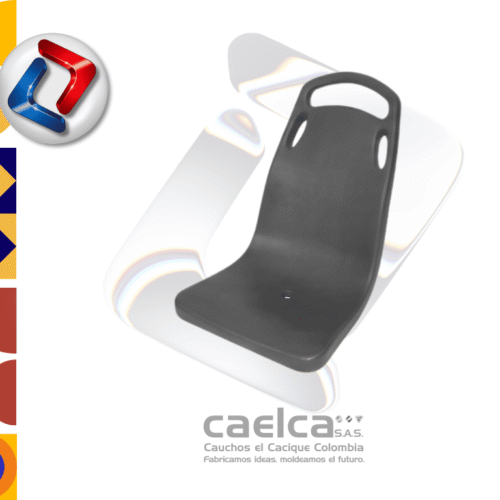 Silla Ergonómica Plástica Pasajero Gris.