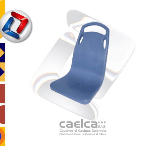 Silla Ergonómica Plástica Pasajero Azul.