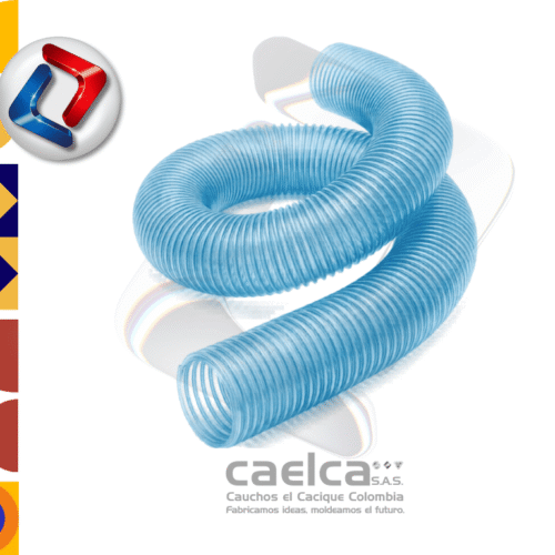 Producción cauchera en Colombia manguera aire vacío cristal translúcido