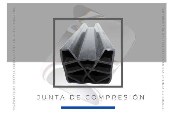 Juntas de Dilatación y Compresión. Junta de compresión en EPDM CAELCA