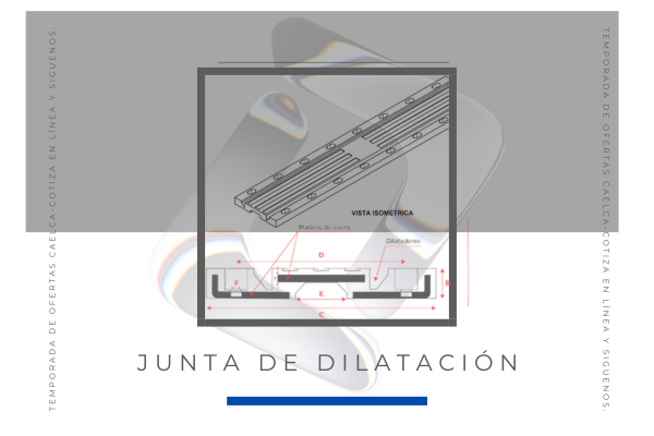Juntas de Dilatación y Compresión. Perfil estructural de junta CAELCA